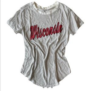 Wisconsin Badgers Tailgate Striped T-Shirt